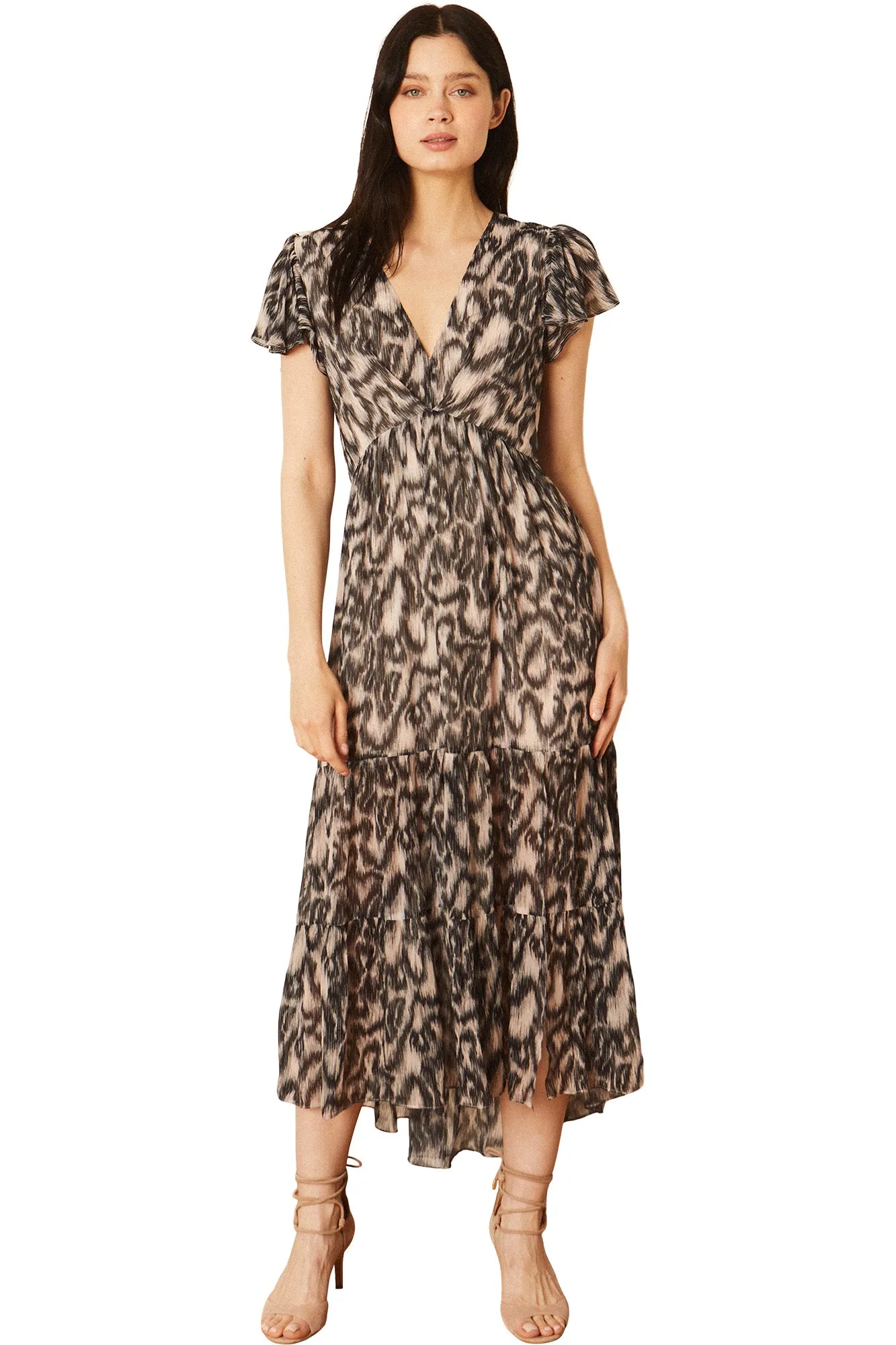 Caballero Mia Dress in Inky Ikat