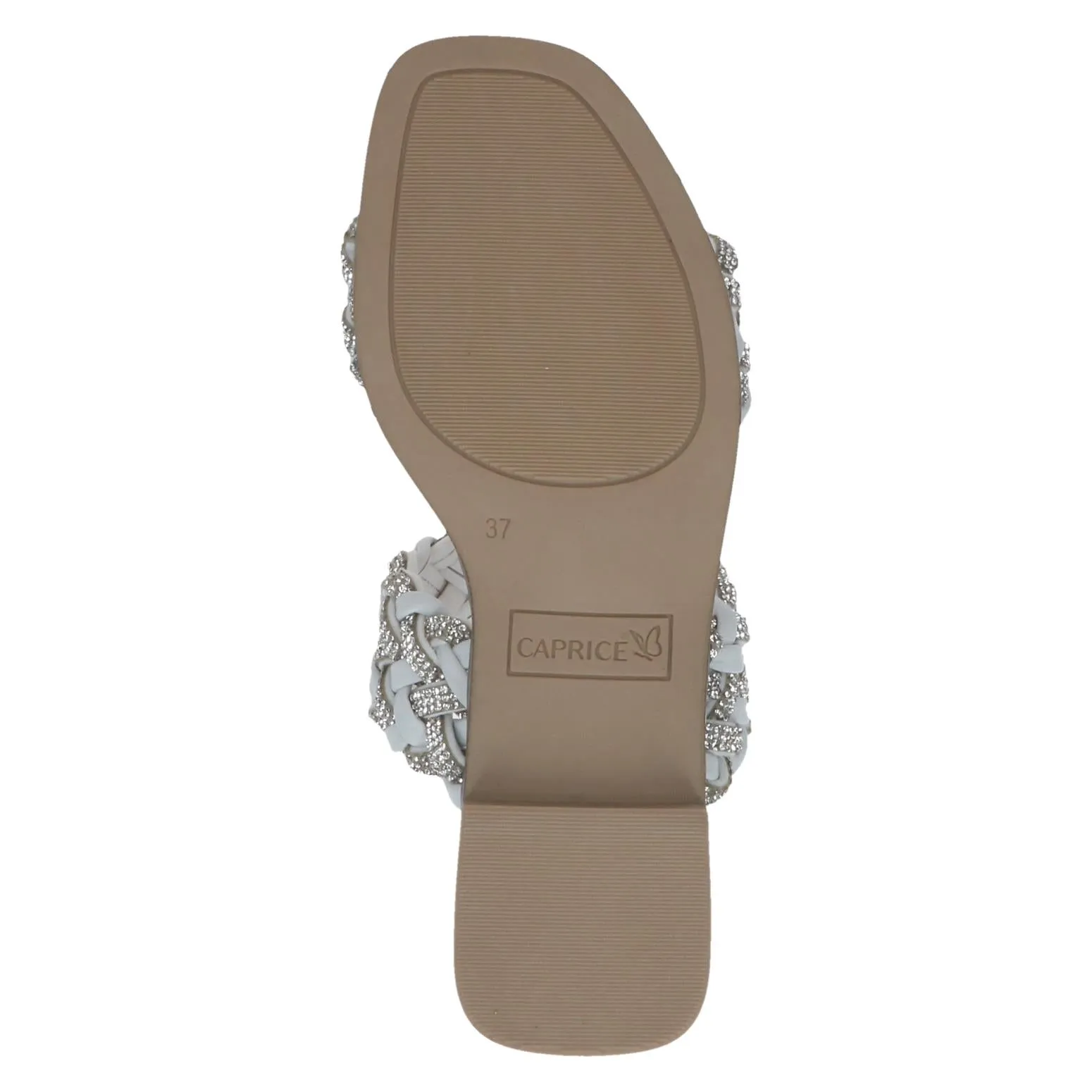 Caprice Ladies Platted Strap Backless Sandal