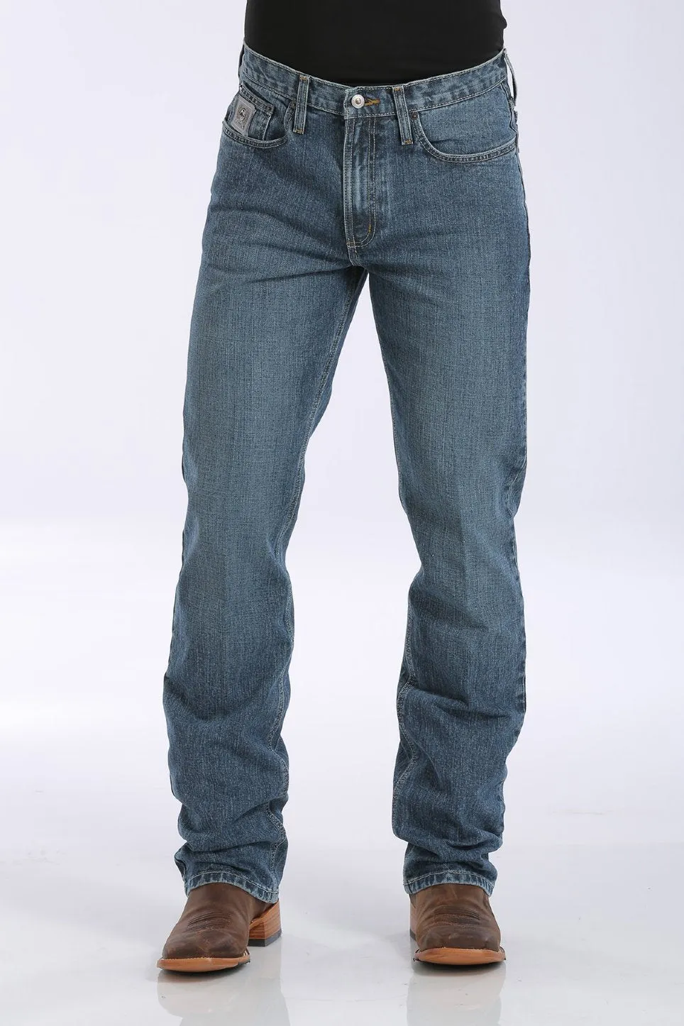 Cinch Silver Label Dark Stonewash Slim Fit Jean Style MB98034001