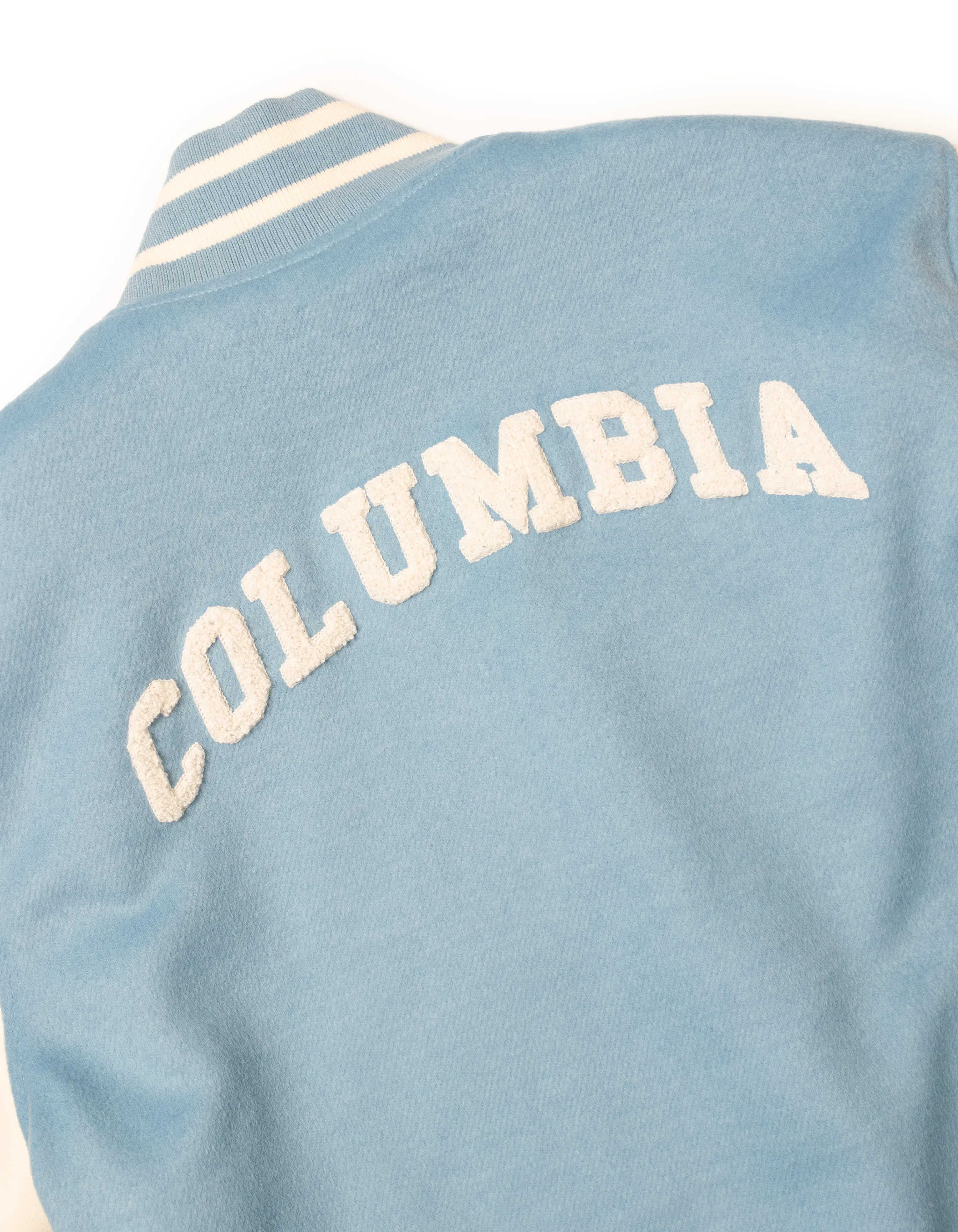 COLUMBIA VARSITY JACKET - LIGHT BLUE