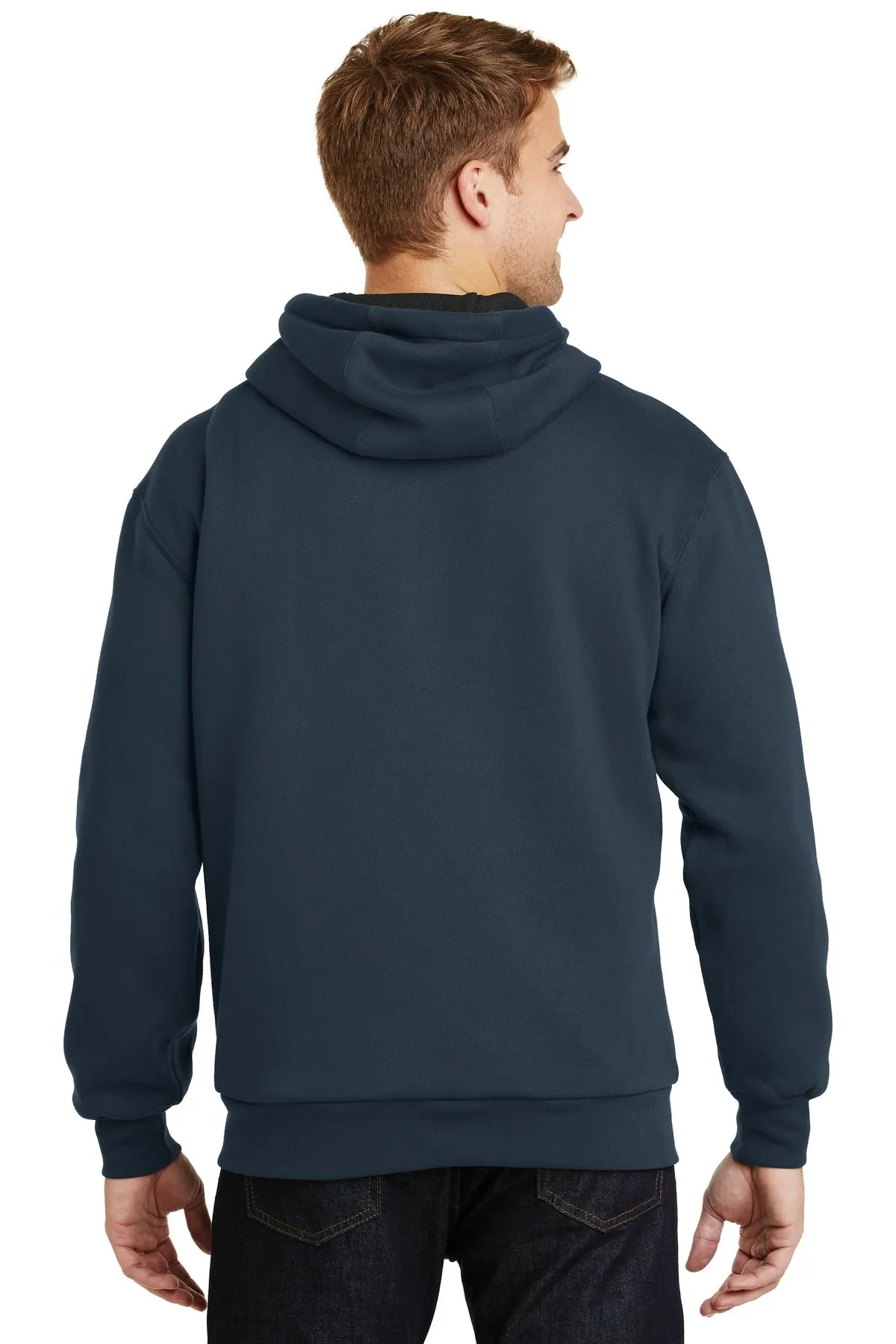 CornerStone - Heavyweight Full-Zip Hooded Sweatshirt with Thermal Lining. CS620