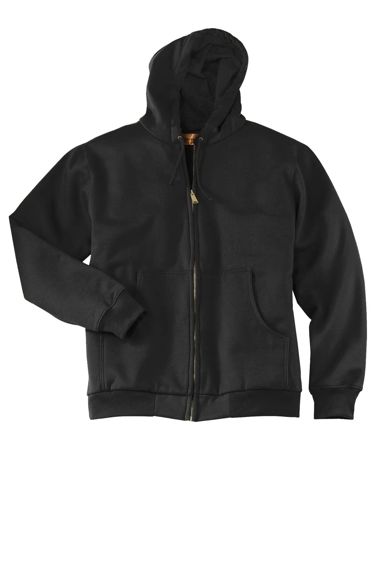 CornerStone - Heavyweight Full-Zip Hooded Sweatshirt with Thermal Lining. CS620