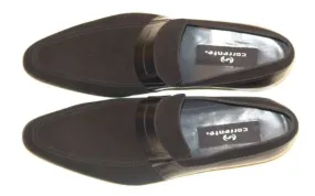 Corrente 4127 Suede and leather Loafer- Black