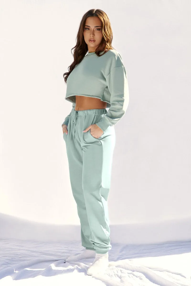 CXIX Oversized Jogger Bottoms - Sage