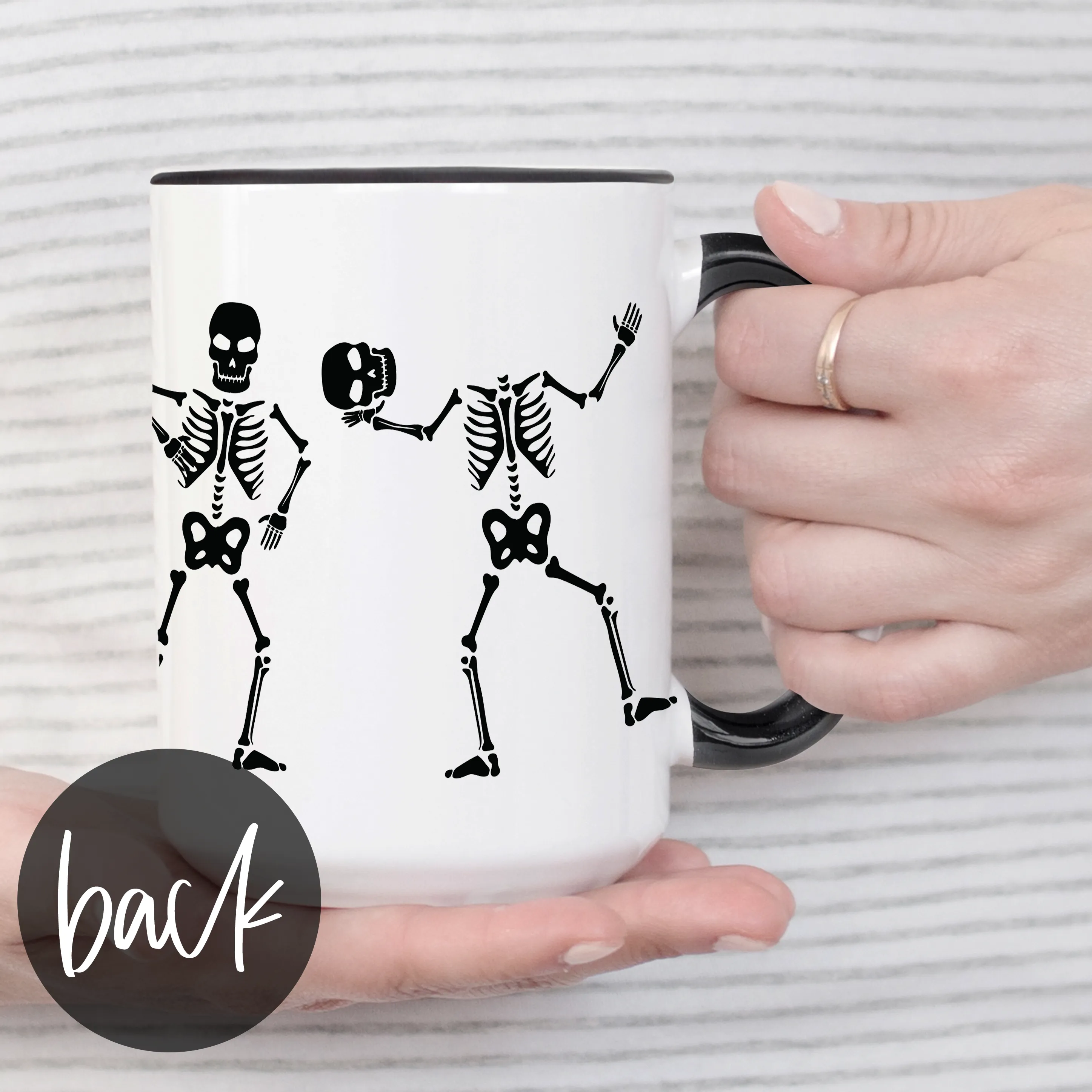 Dancing Skeleton Wrap Mug