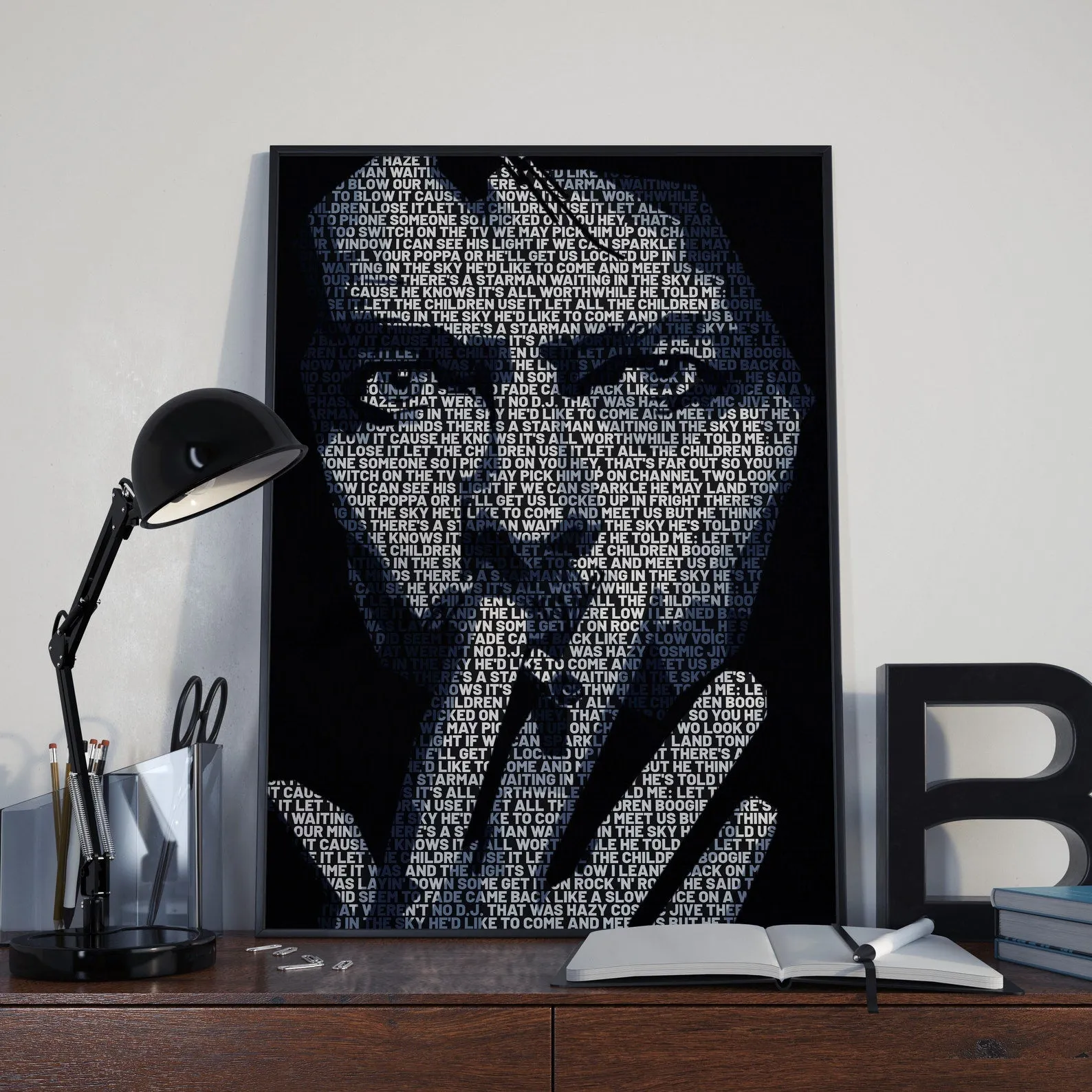 David Bowie Custom Printing, Home Decor, Wall Hanging, Custom Music Canvas, David Bowie Home Decor, Singer Canvas Rolls