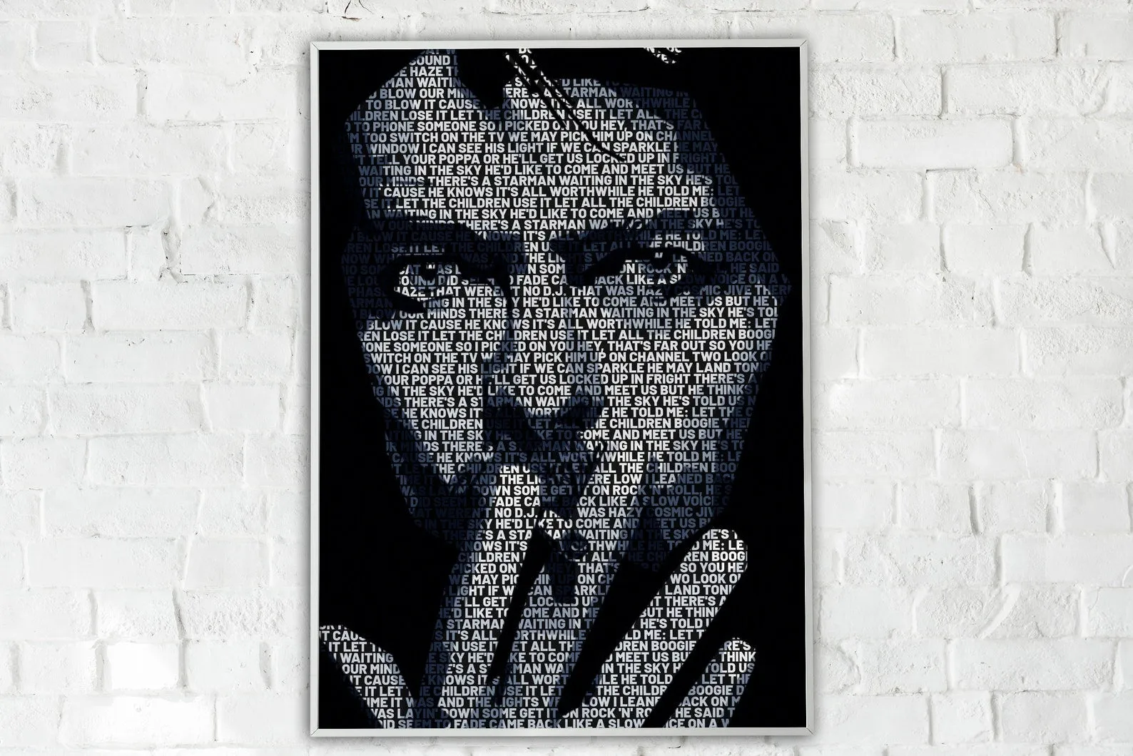 David Bowie Custom Printing, Home Decor, Wall Hanging, Custom Music Canvas, David Bowie Home Decor, Singer Canvas Rolls