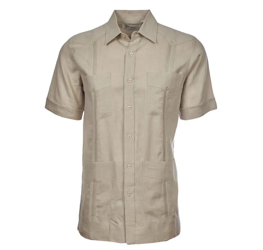 Escalade Guayabera - Men's Short Sleeve | 100% Irish Linen