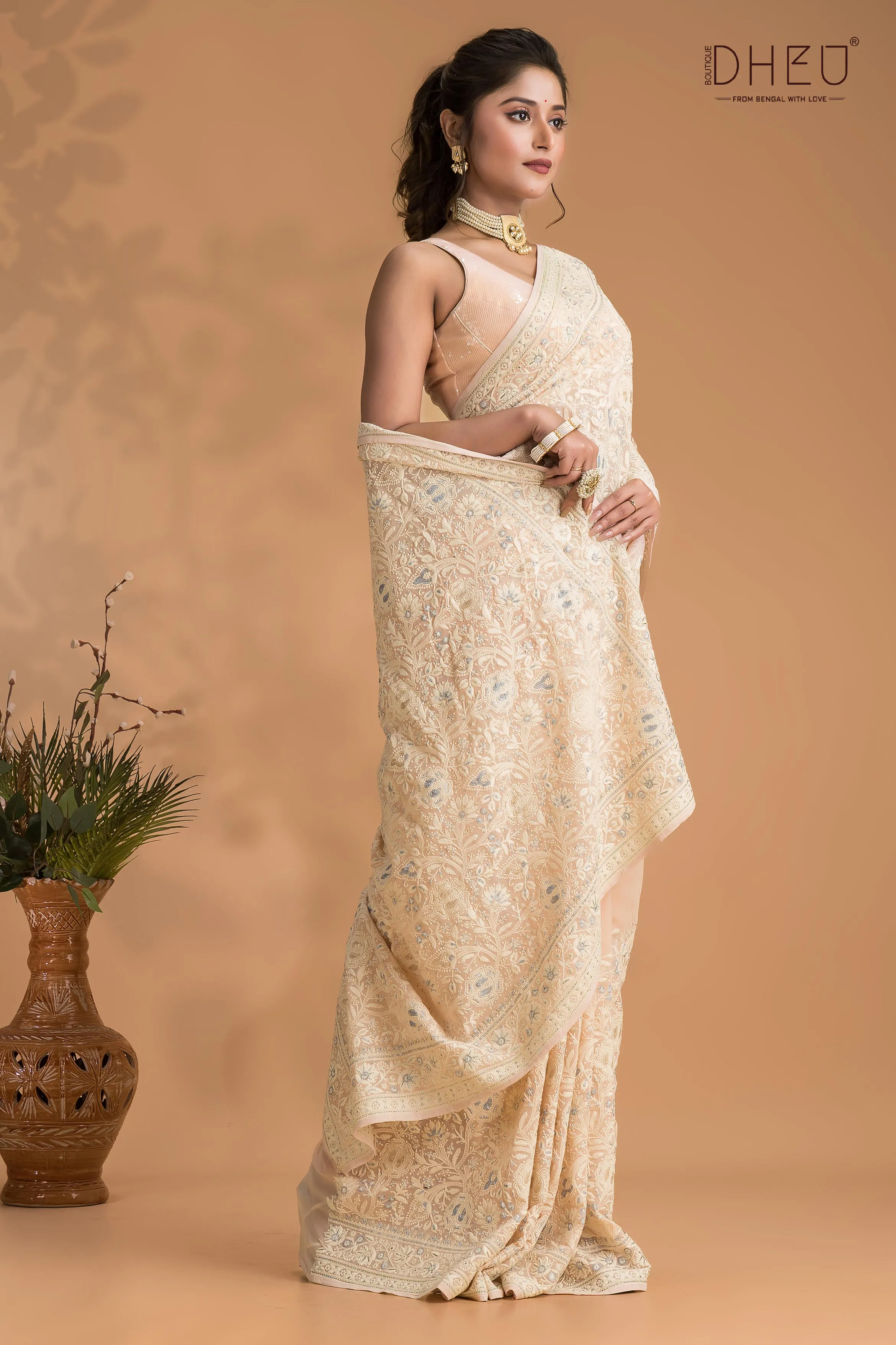 Exclusive Organza Zardosi Saree