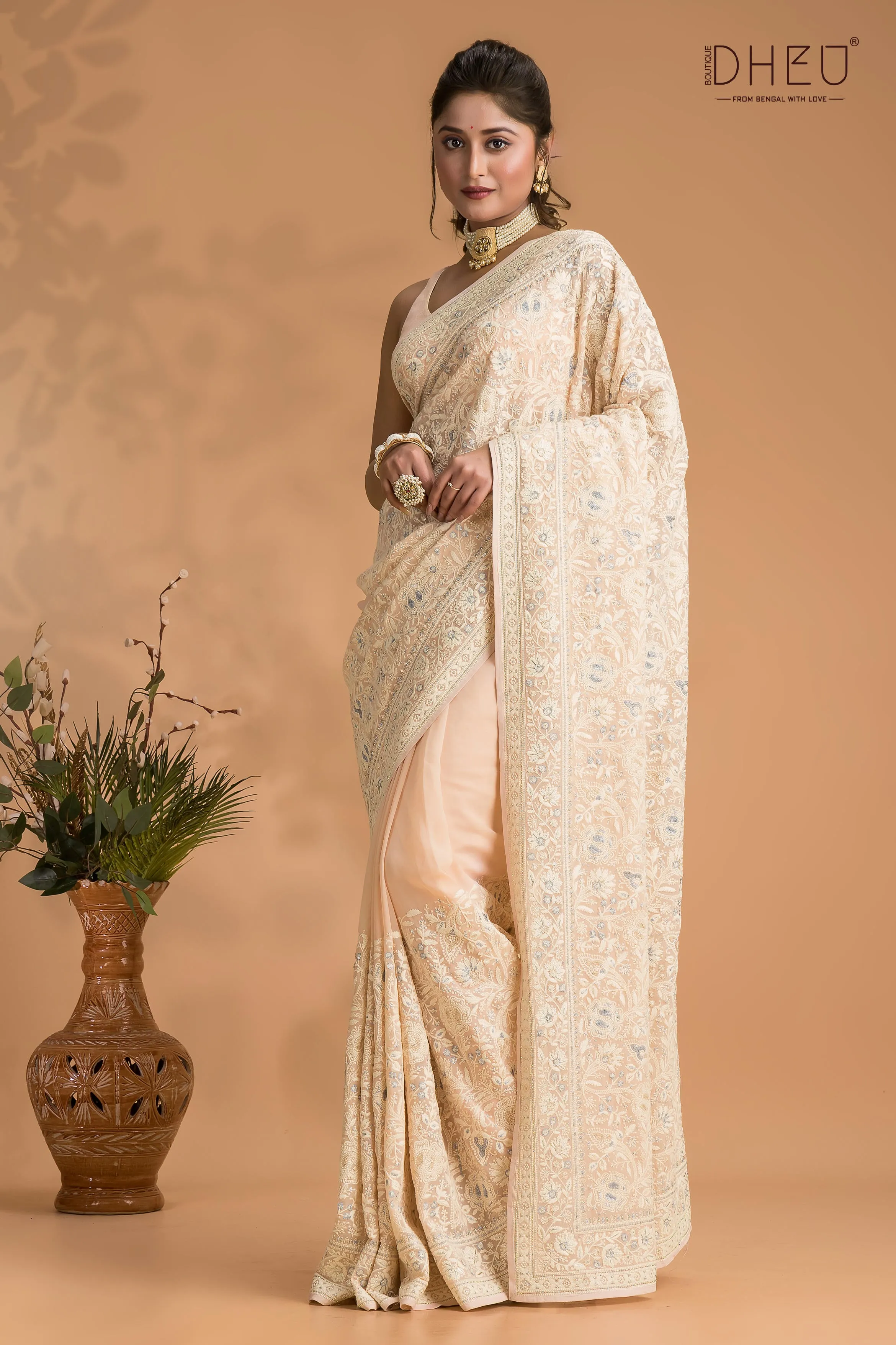 Exclusive Organza Zardosi Saree