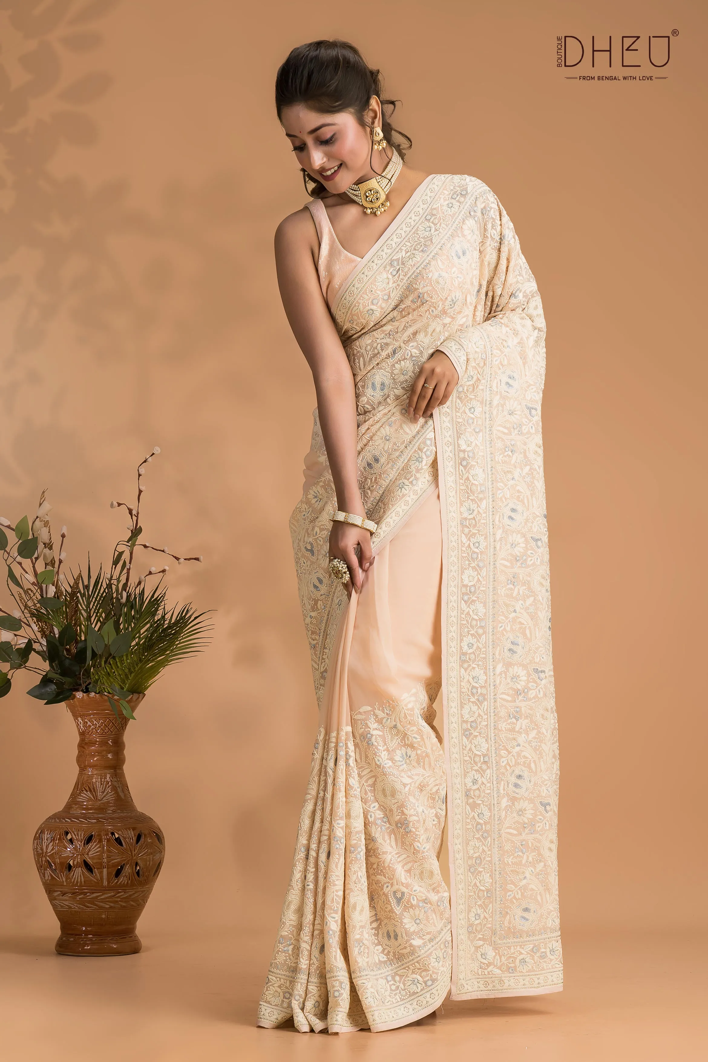 Exclusive Organza Zardosi Saree