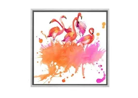 Flamingo Abstract | Canvas Art Print