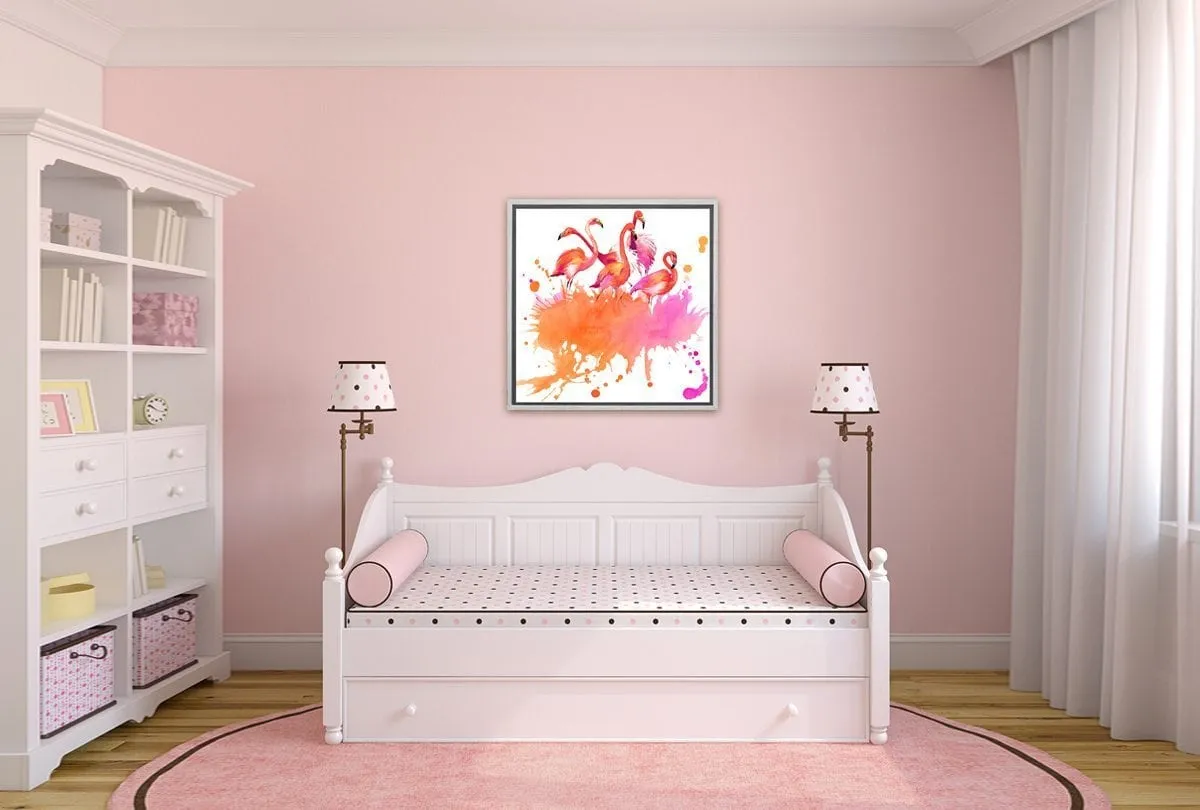 Flamingo Abstract | Canvas Art Print