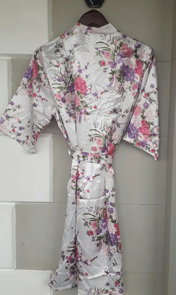 FLORAL SATIN DRESSING GOWNS