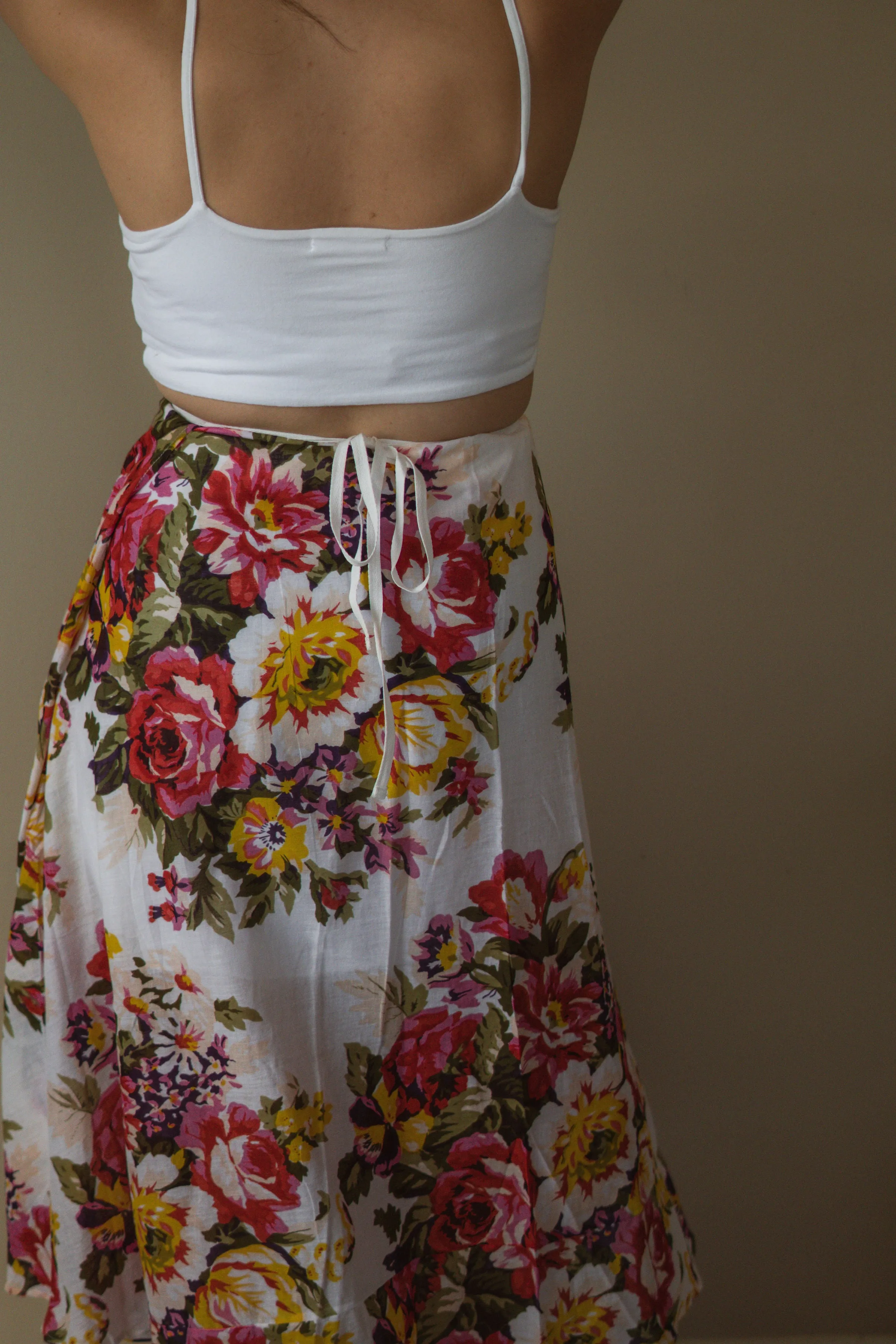 Floral Wrap Skirt