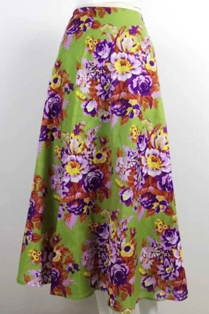 Floral Wrap Skirt