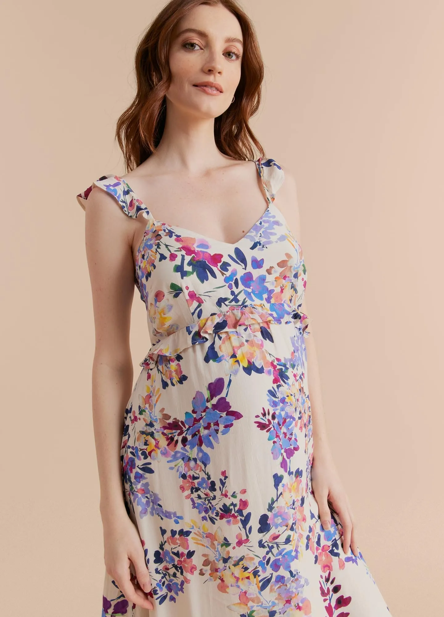 Flouncy Slip Dress