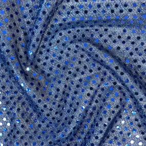 FS585_4 Royal Blue Poly Jersey 3MM Sequins