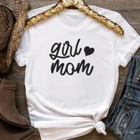 Girl Mom Shirt with Heart | Mom Shirts