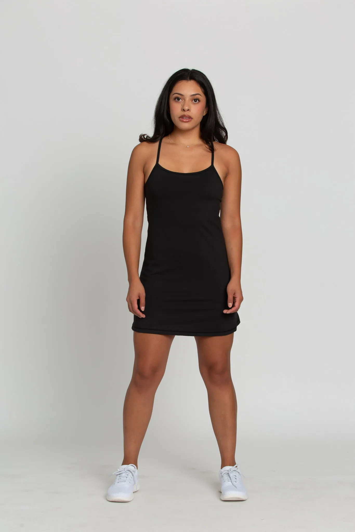 Gold Hinge Black Active Dress