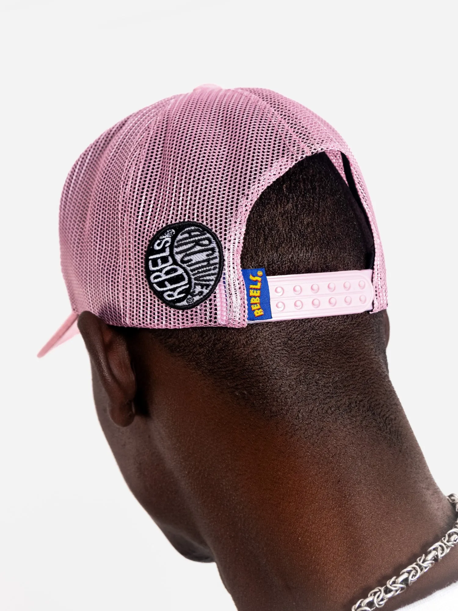 Mens RIVALS TRUCKER Cap – Stylish Pink Trucker Hat for Casual Wear