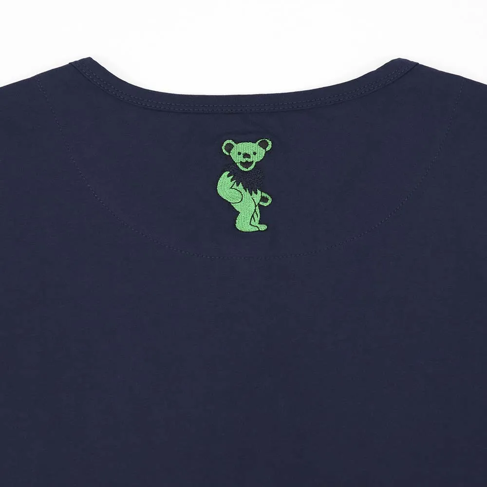 Grateful Dead | 3X - 7X Henley | Green Dancing Bear