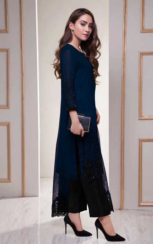 Handwork Embroidered Chiffon 3pc Suit | SHAHIZAIB Vol 2 | S743