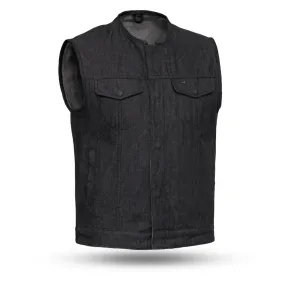 Haywood Men's Motorcycle Denim Vest