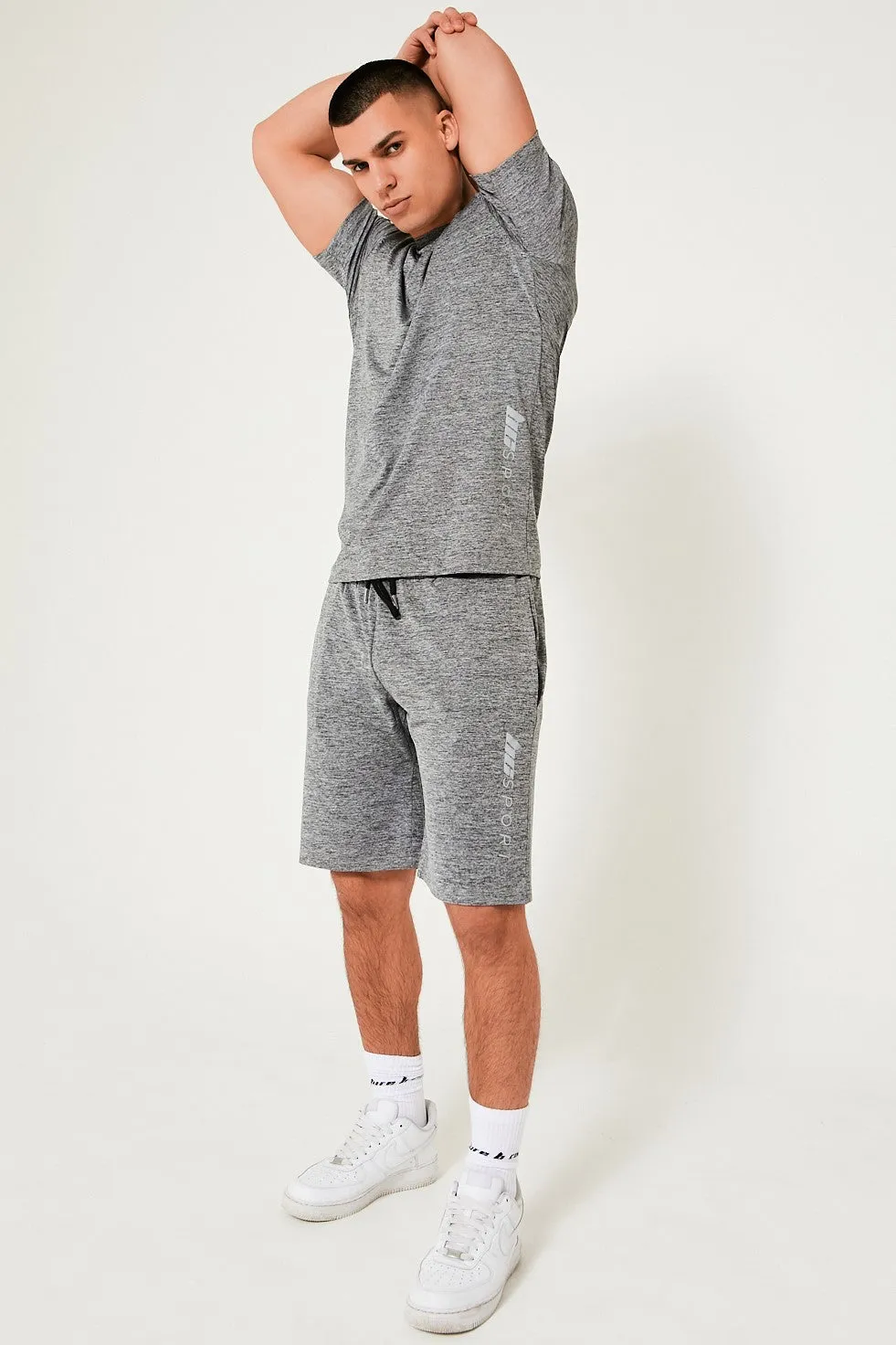 Hopton Activewear T-Shirt & Short Set - Grey