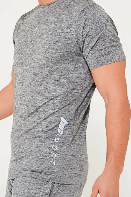 Hopton Activewear T-Shirt & Short Set - Grey