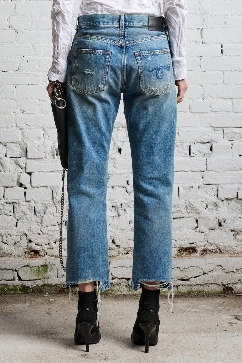 Jeans R13 Boyfriend Bain with Rips Jo