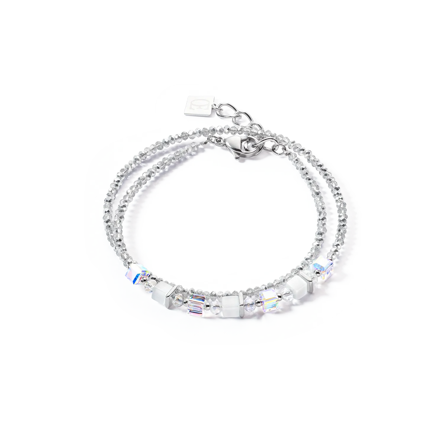 Joyful Colours Wrap bracelet silver white