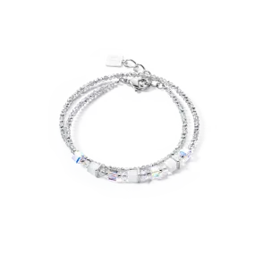 Joyful Colours Wrap bracelet silver white