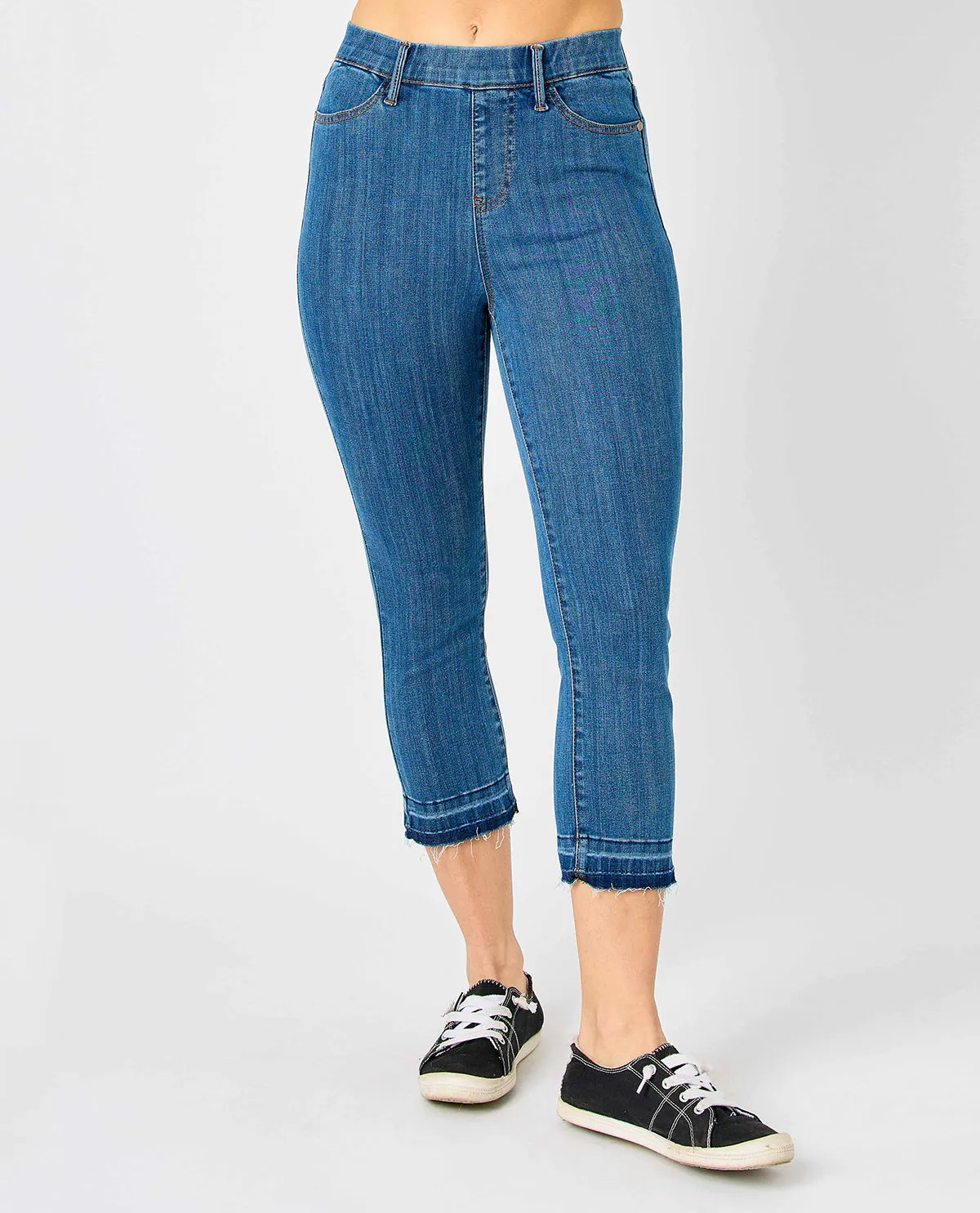 Judy Blue Pull-On Cropped Skinny Jean