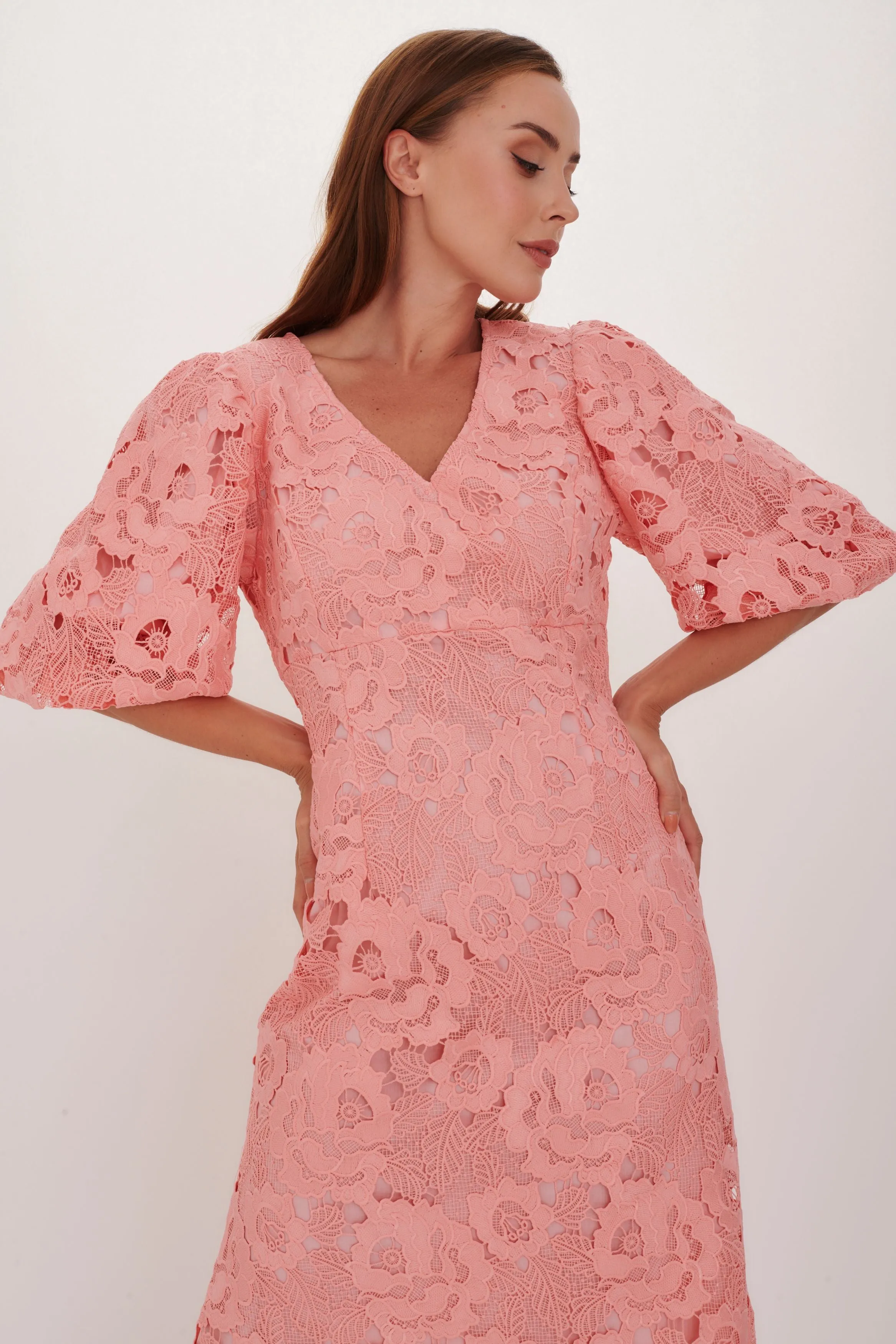 Kamare Estelle Dress - Coral