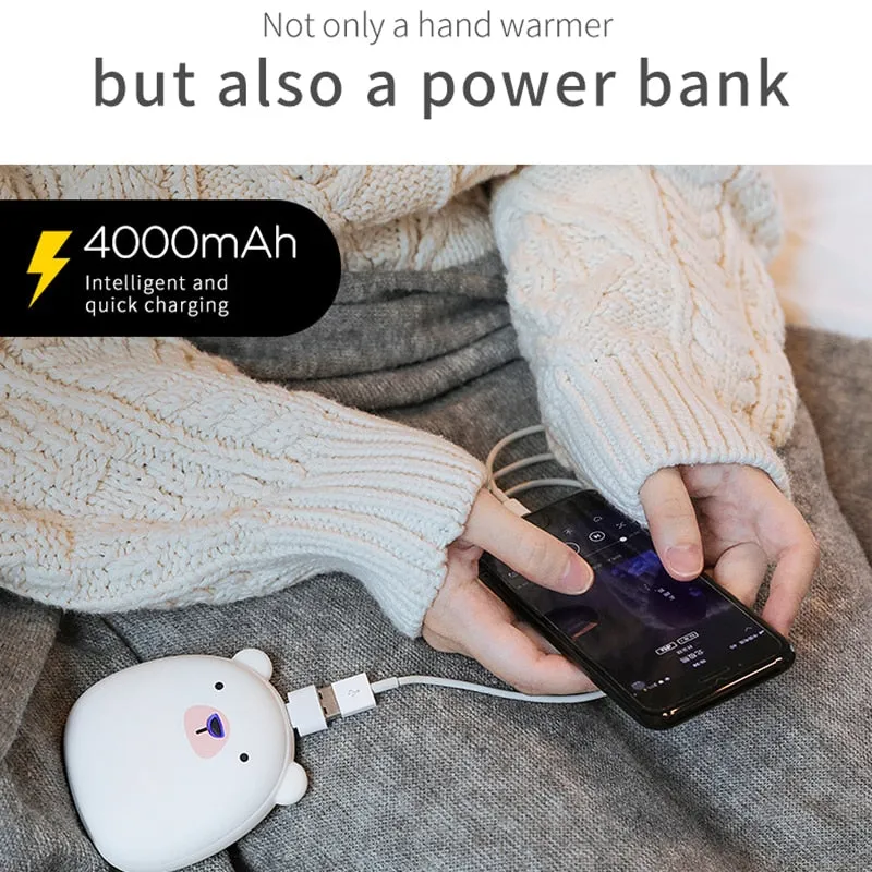 Kawaii Mini Hand Warmer Power Bank