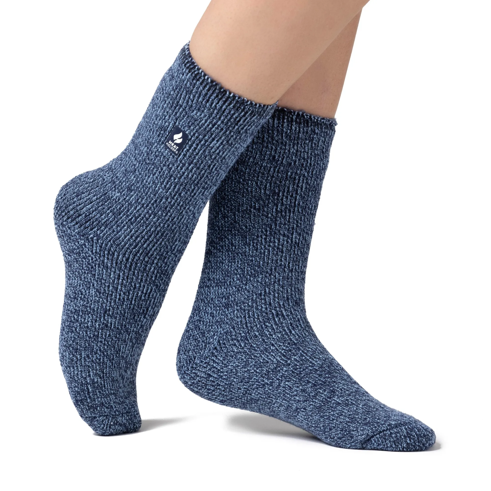 Ladies Original Corbett Twist Socks - Soft Navy & Dream Blue