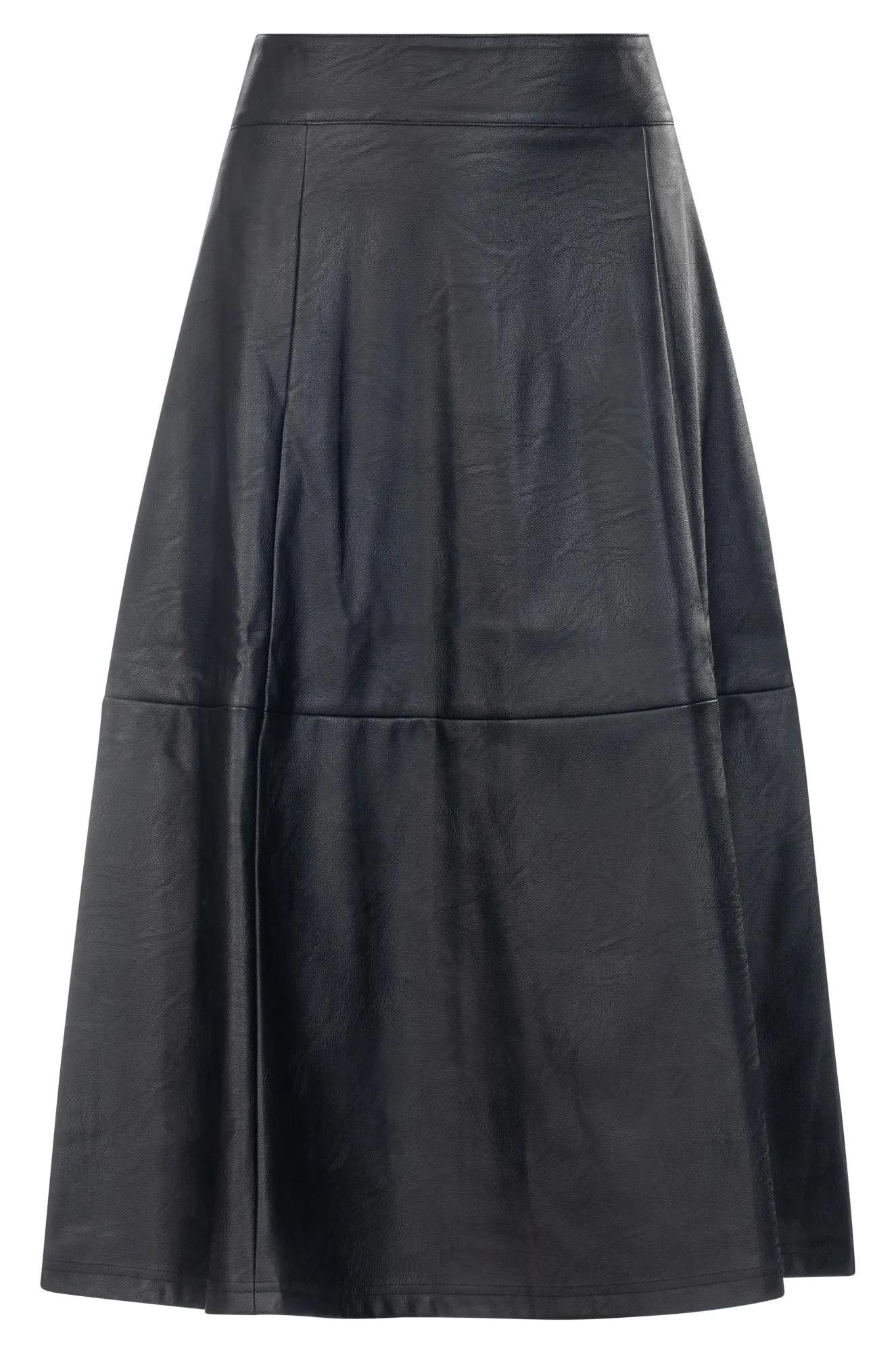 Leather Look Skirt | Black | 7252ZZ