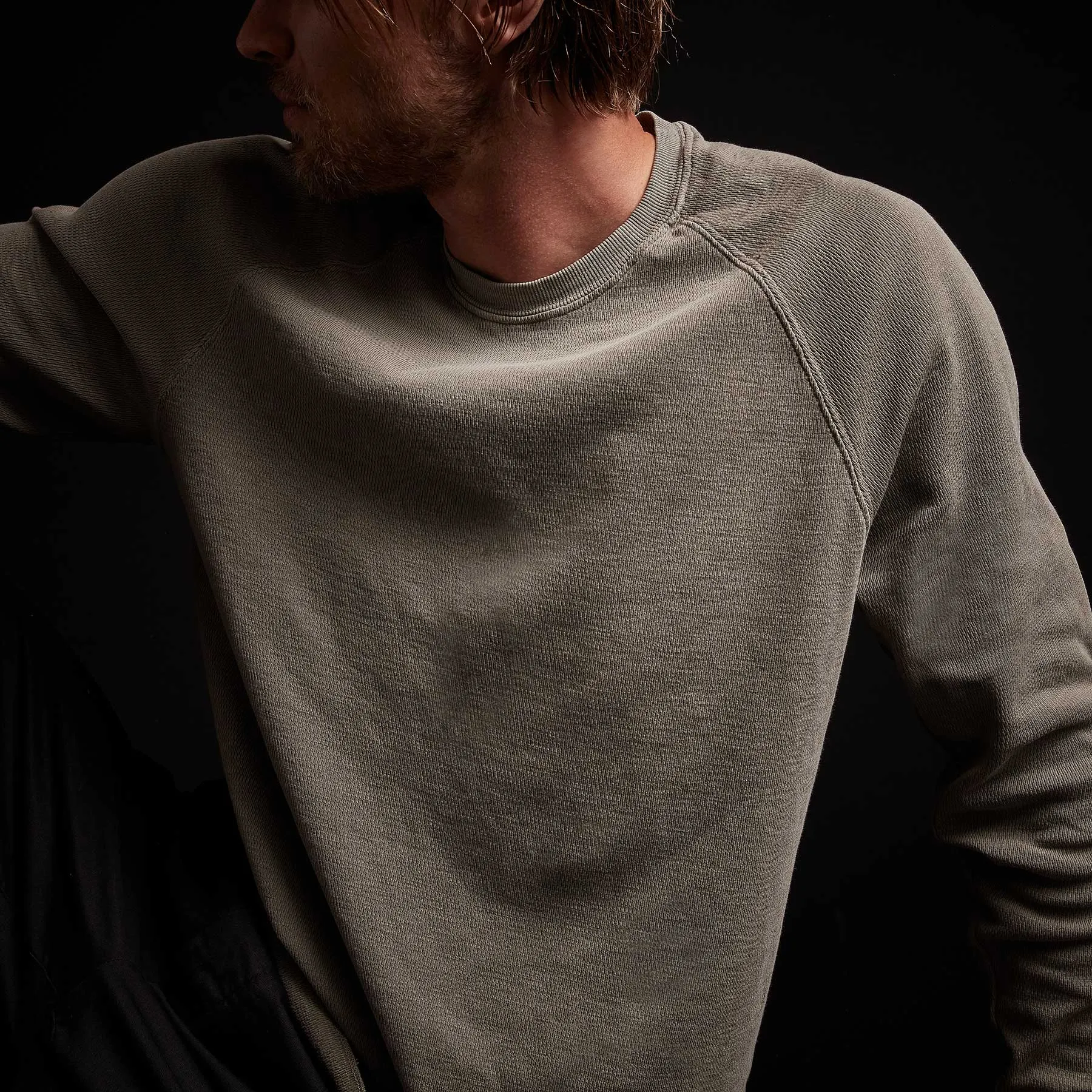 Long Sleeve Thermal Raglan - Greystone Pigment