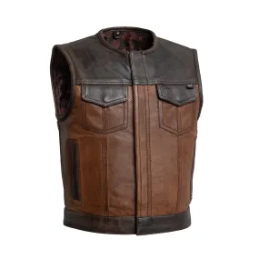 Lowside Gunner Men's Perforated Leather Vest