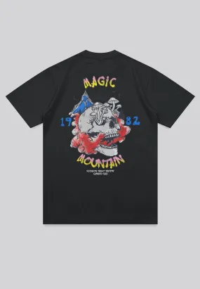 MAGIC MOUNTAIN T-SHIRT WASHED BLACK