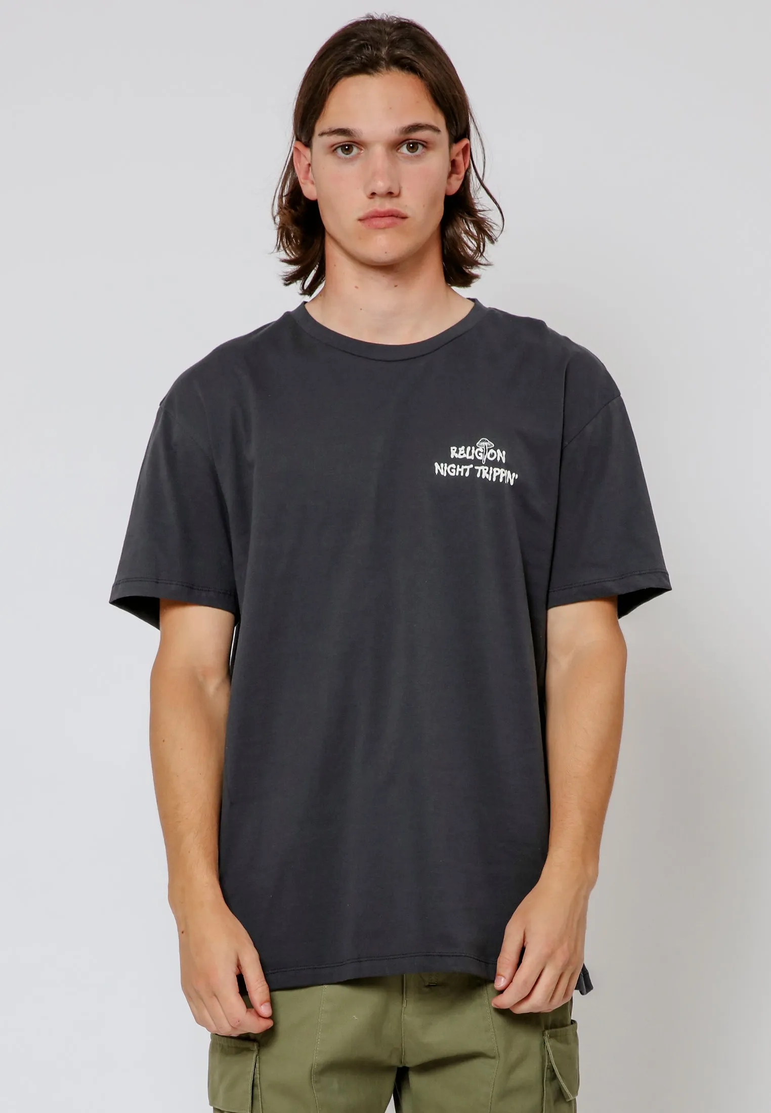 MAGIC MOUNTAIN T-SHIRT WASHED BLACK