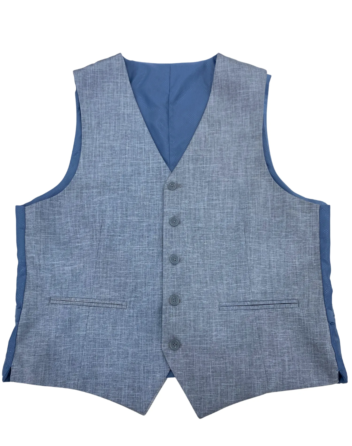 Mazari Textured Performance Stretch Vest - Powder Blue