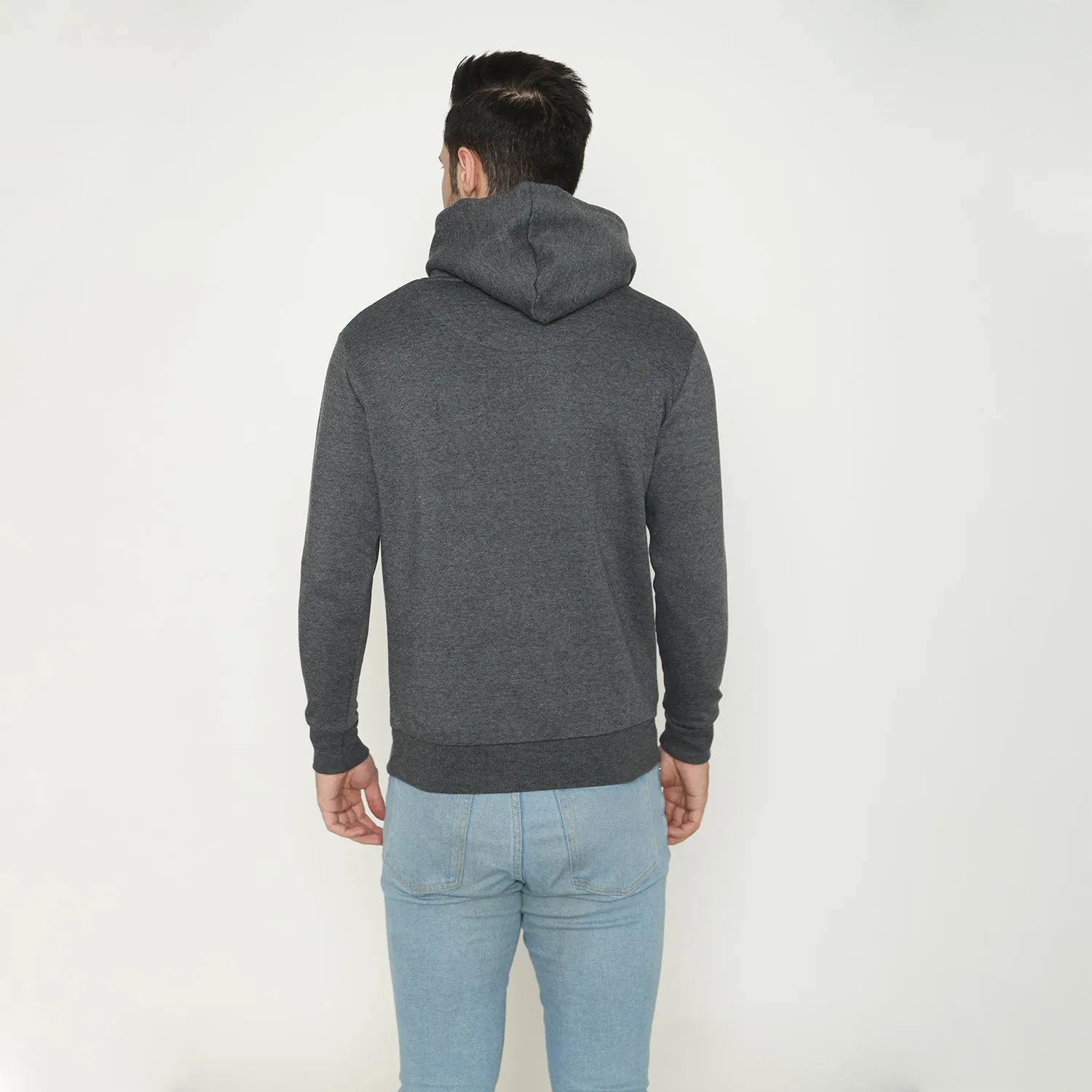 Men's Solid Hoodie Sweatshirt -  Anthara Mill