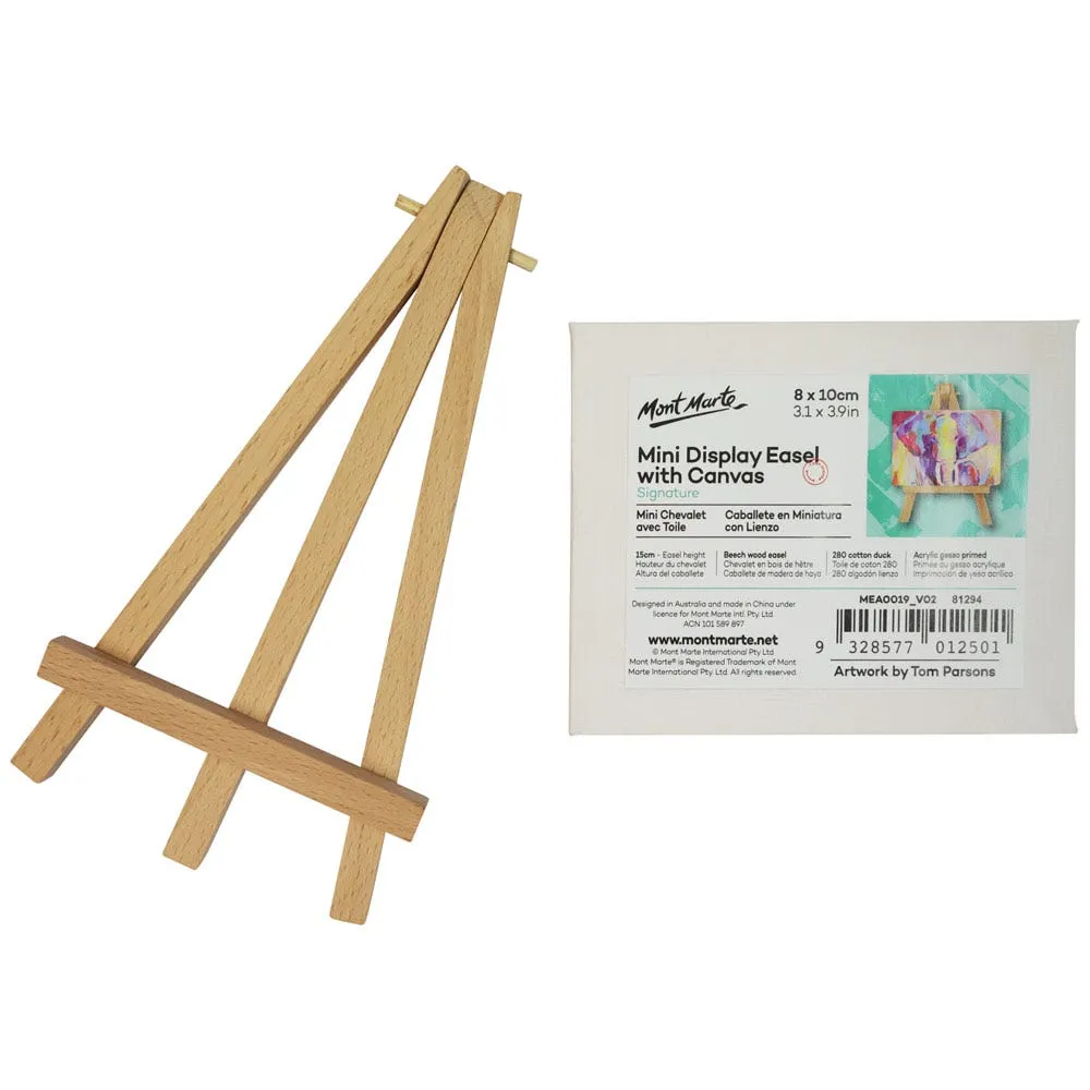 Mini Display Easel with Canvas Signature  8 x 10cm (3.1 x 3.9in)