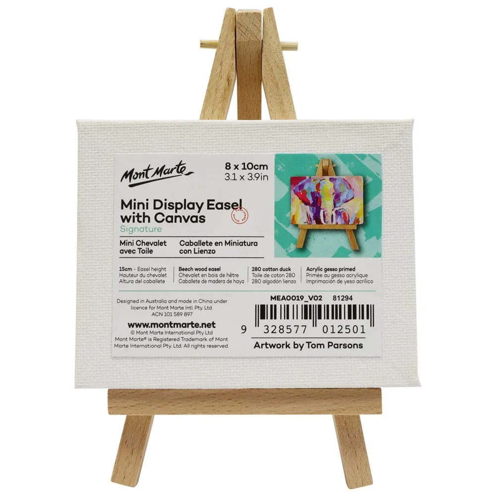 Mini Display Easel with Canvas Signature  8 x 10cm (3.1 x 3.9in)