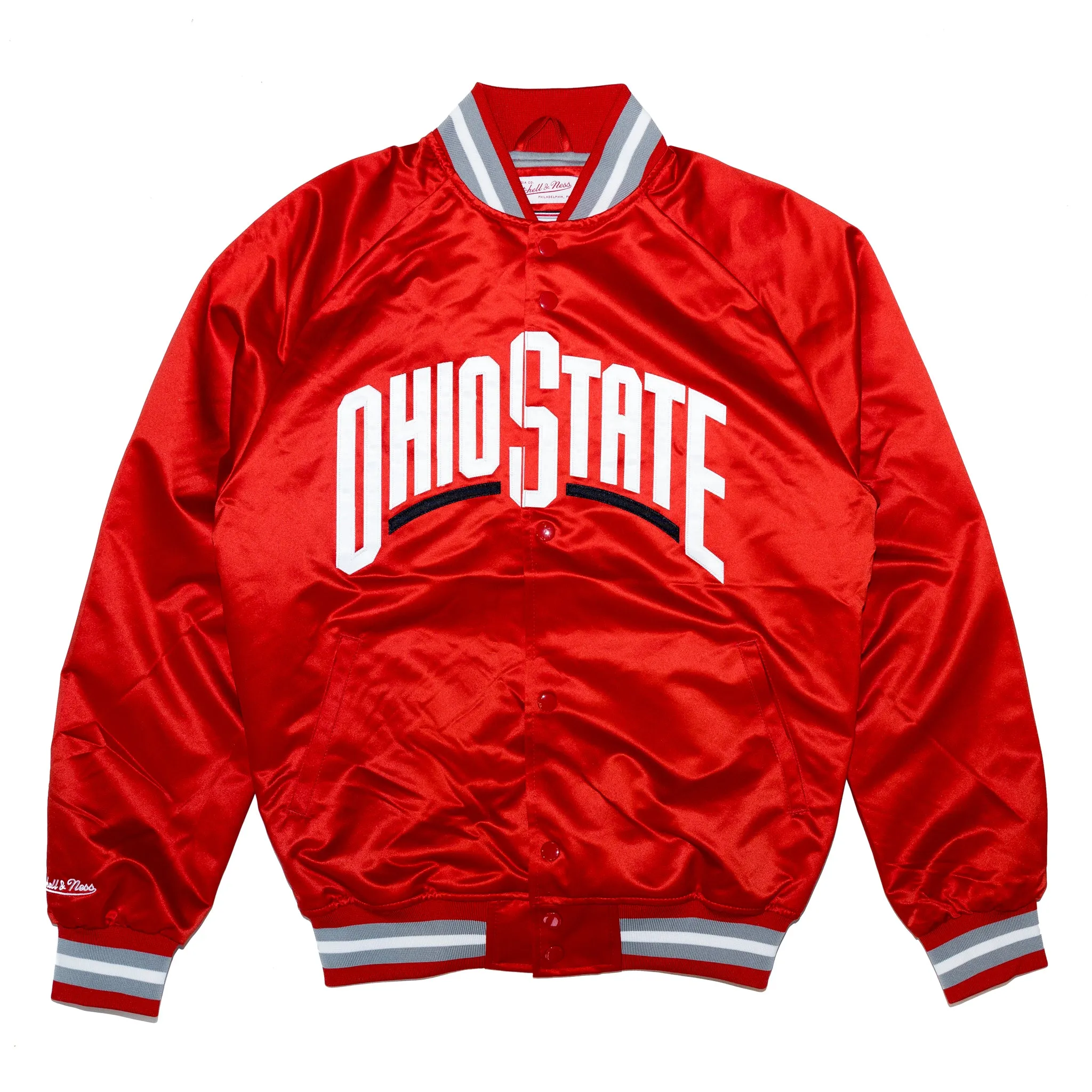 Mitchell & Ness Ohio State Lightweight Satin Jacket