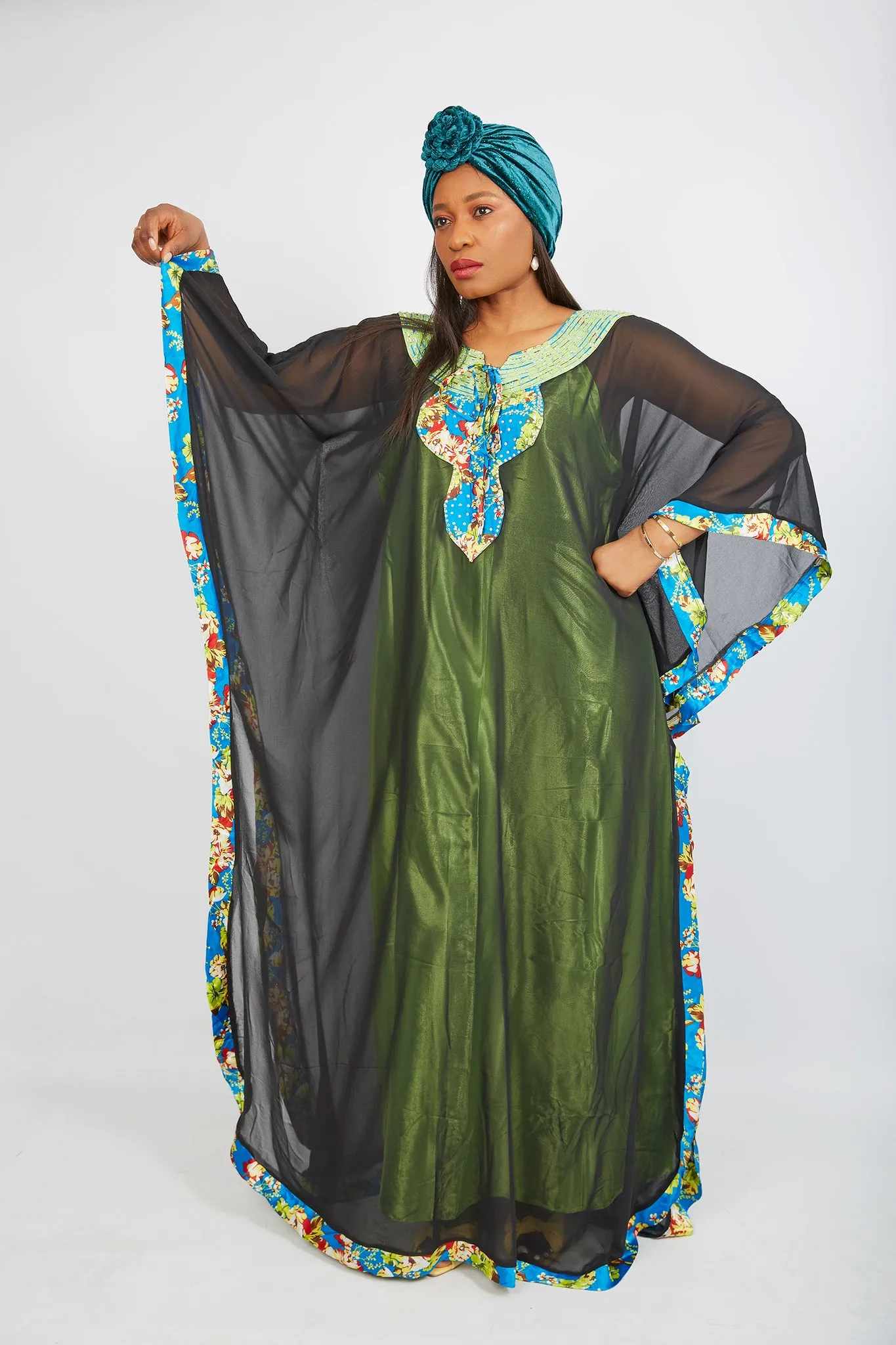 New in African Inspired Kaftan Bubu Maxi Dress - Ehie