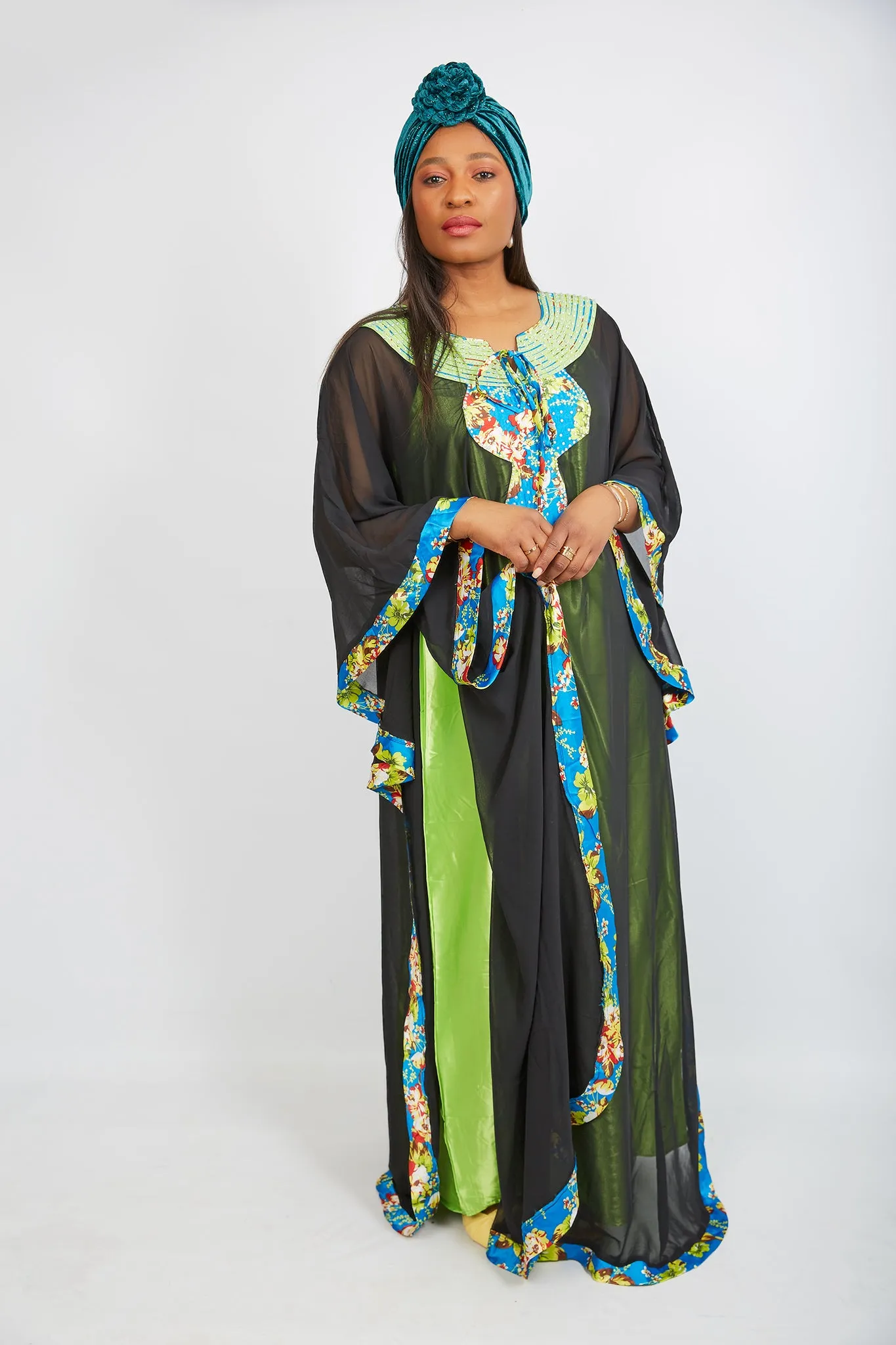 New in African Inspired Kaftan Bubu Maxi Dress - Ehie