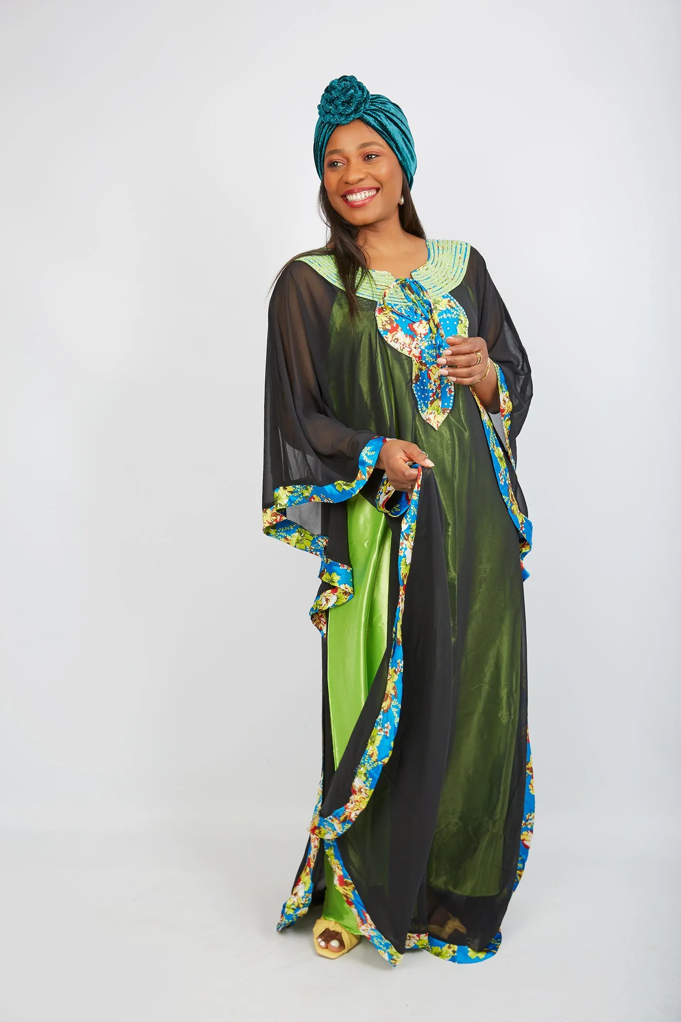 New in African Inspired Kaftan Bubu Maxi Dress - Ehie